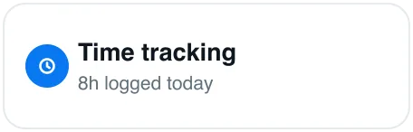 Pontora time tracking